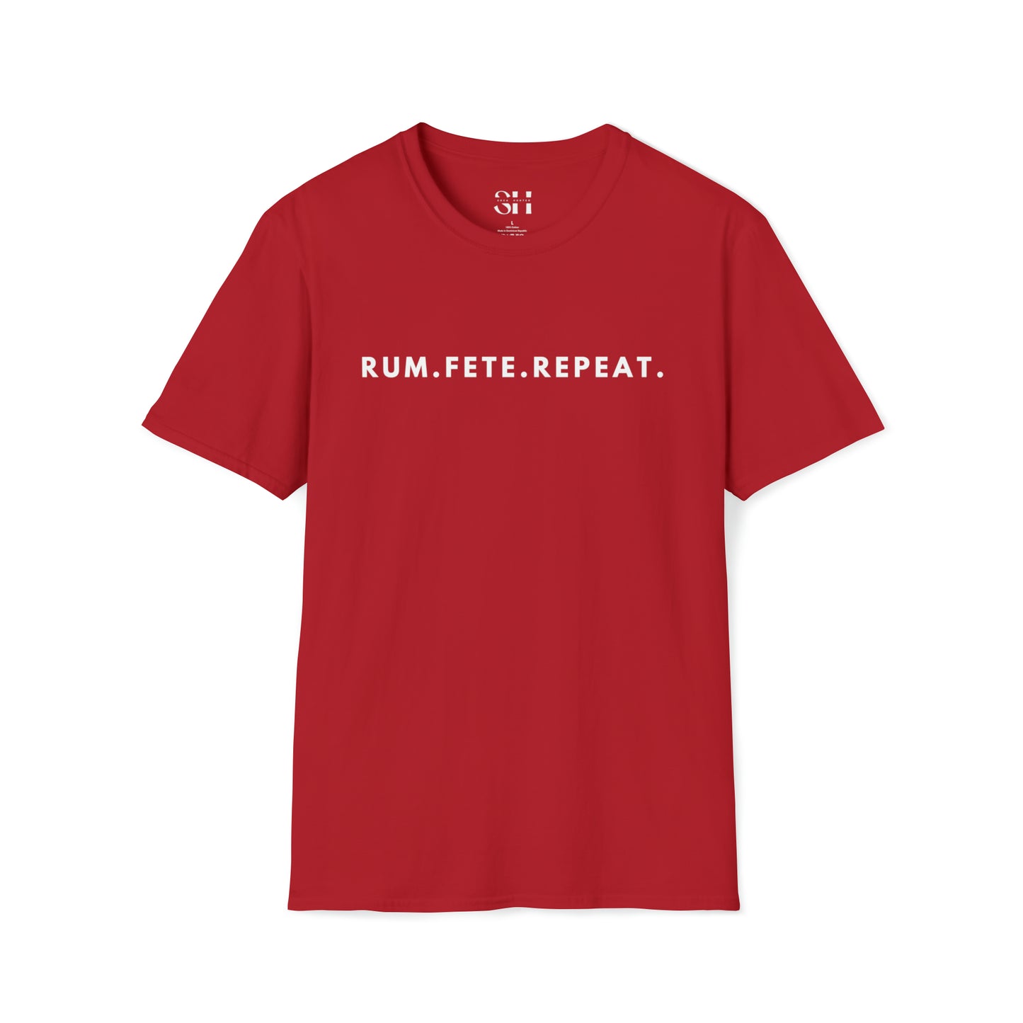 Rum.Fete.Repeat-Unisex Softstyle T-Shirt