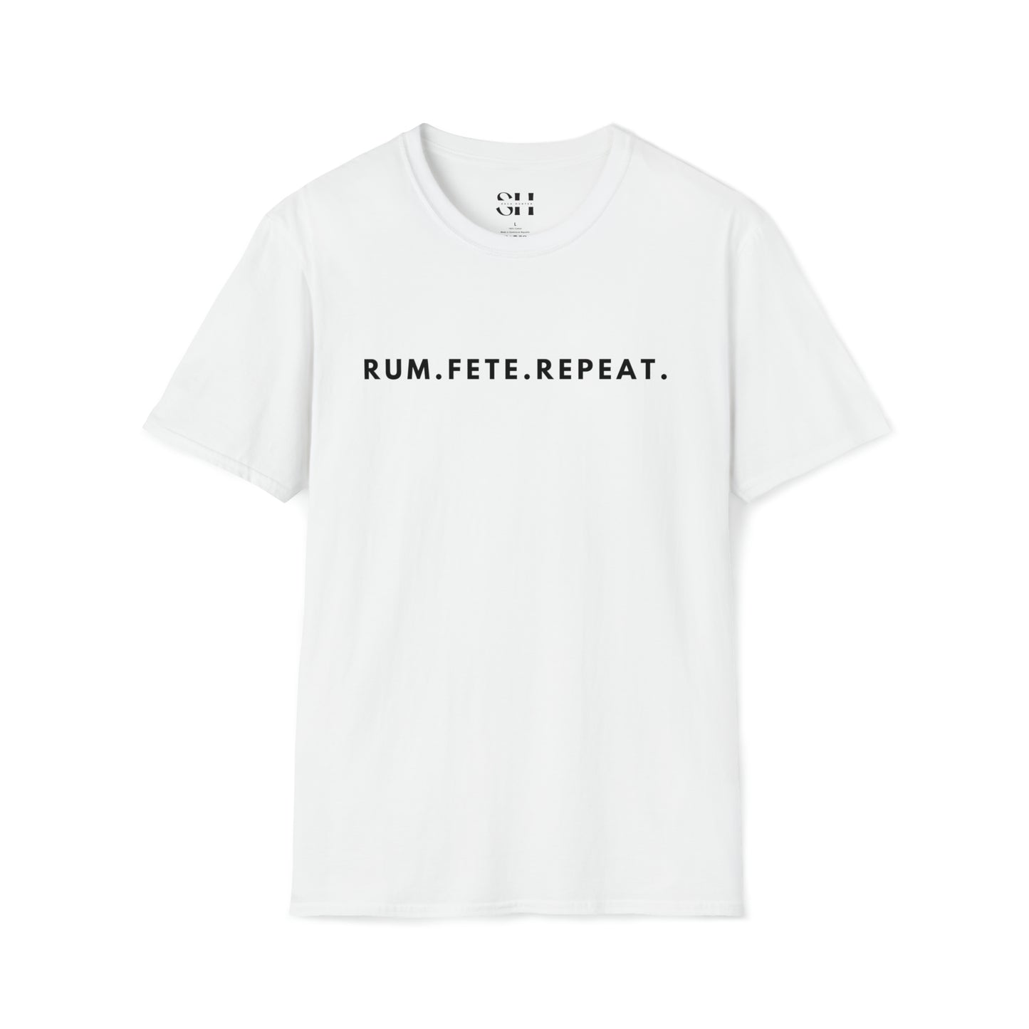 Rum.Fete.Repeat-Unisex Softstyle T-Shirt