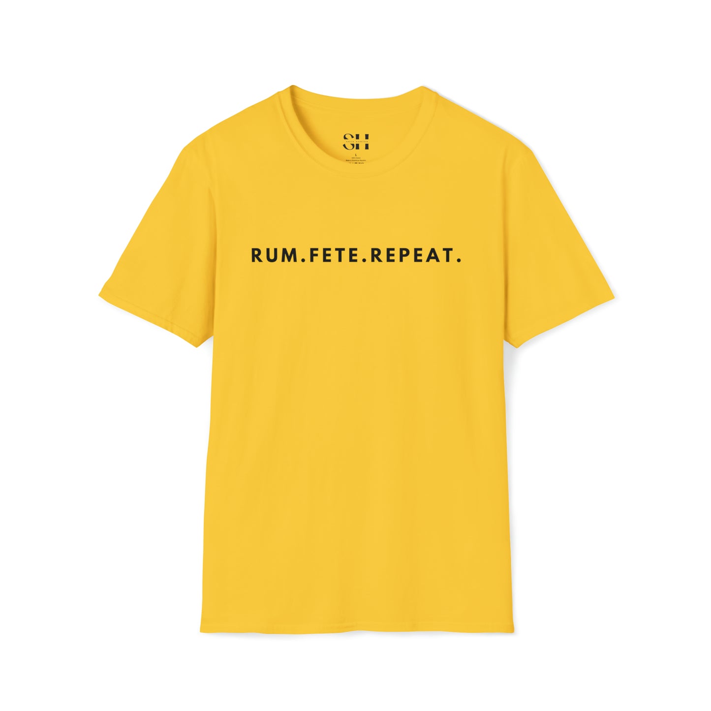 Rum.Fete.Repeat-Unisex Softstyle T-Shirt