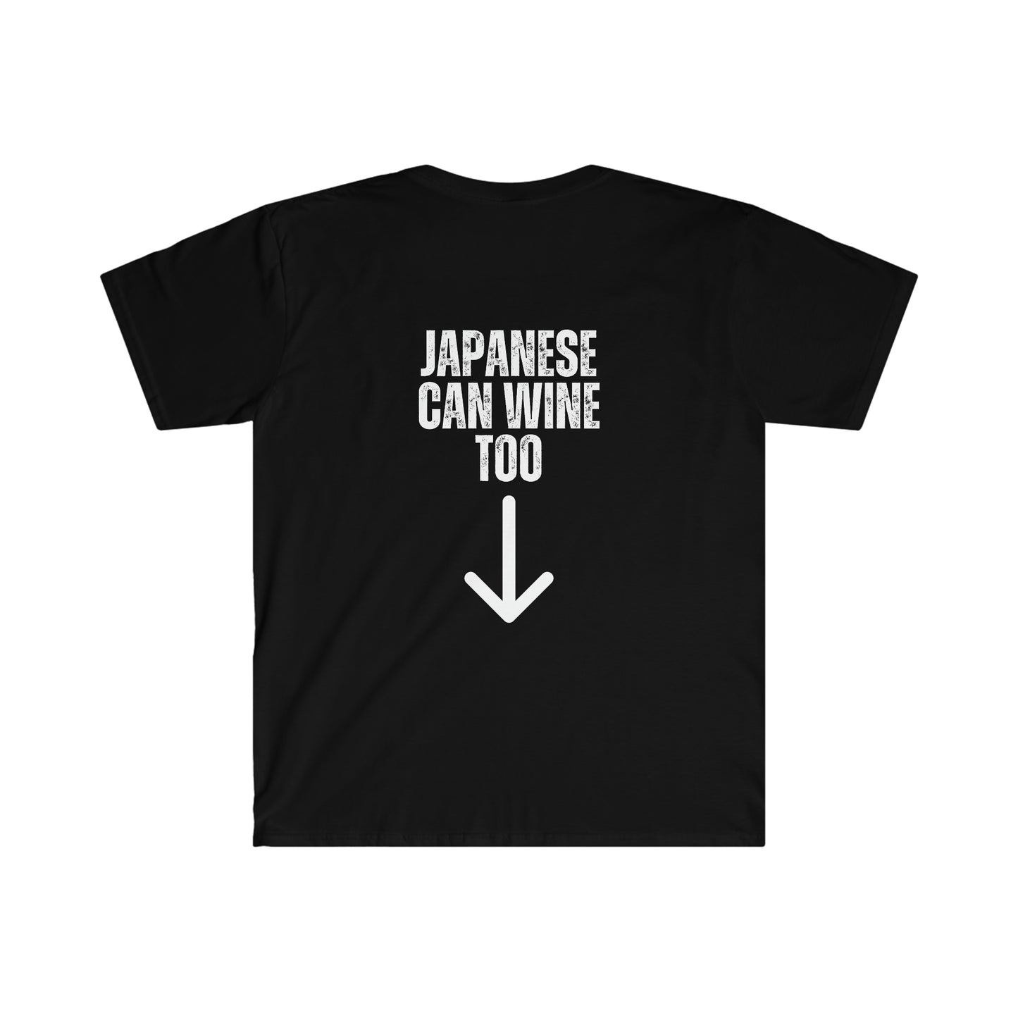 Japanese Can Wine Too-Unisex Softstyle T-Shirt