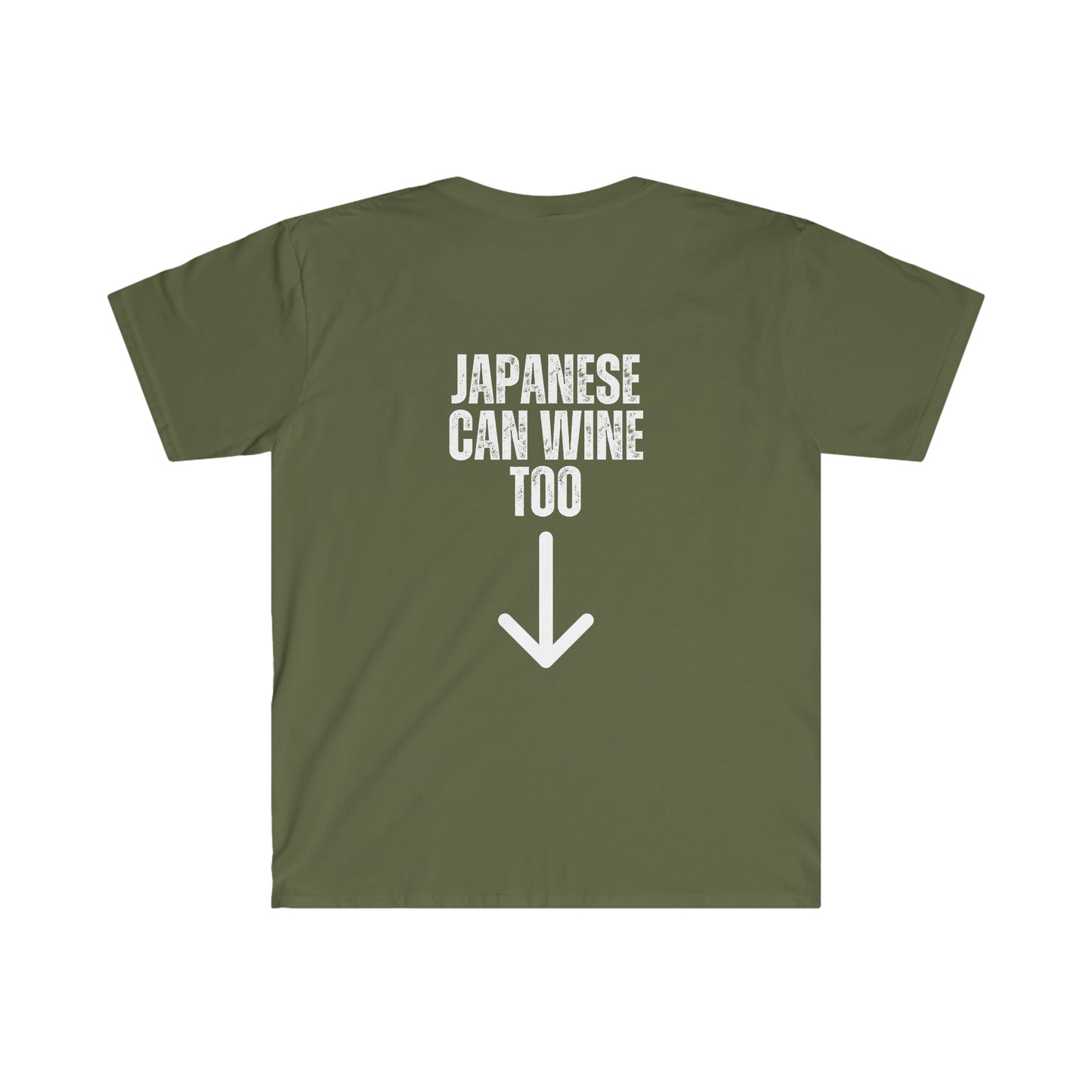 Japanese Can Wine Too-Unisex Softstyle T-Shirt