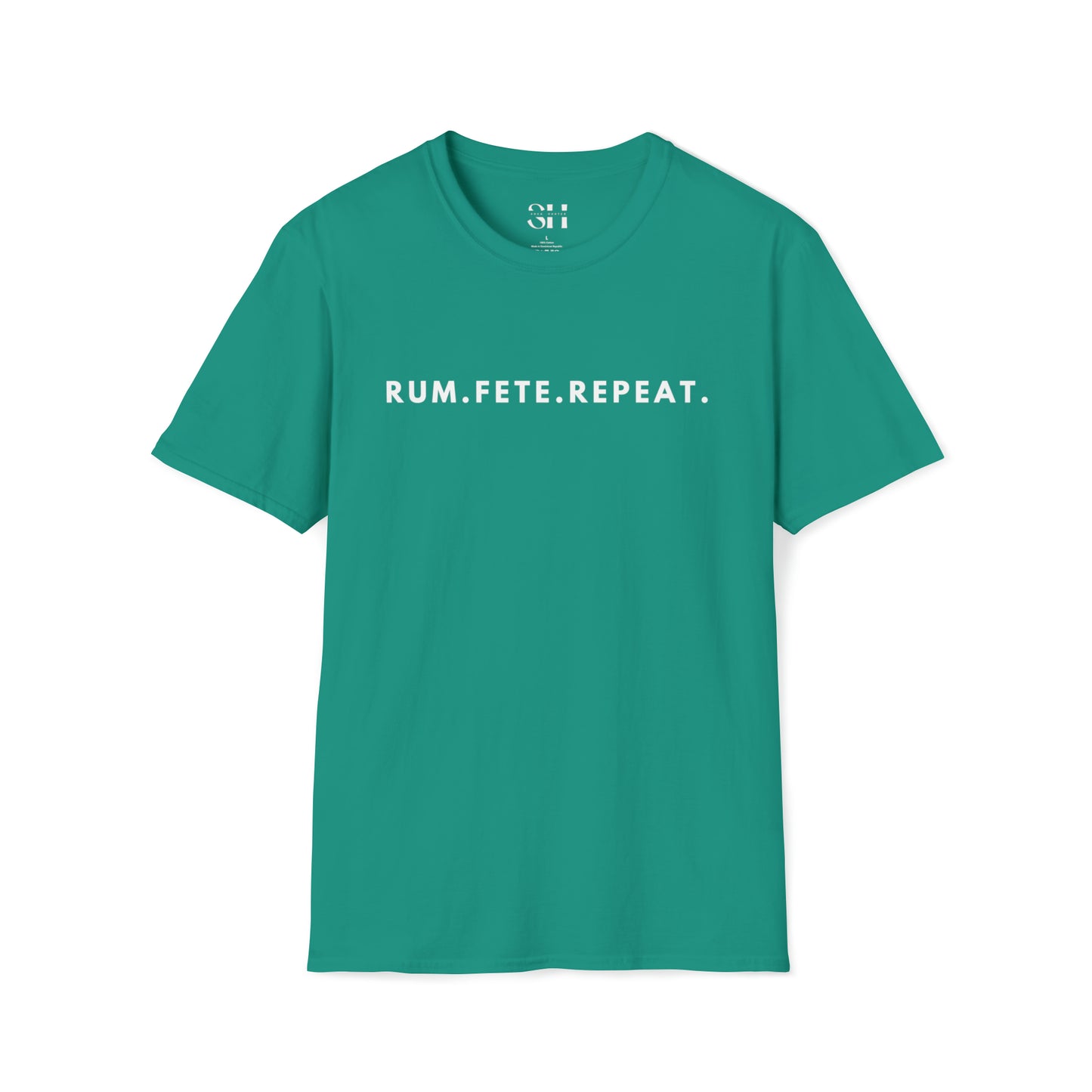 Rum.Fete.Repeat-Unisex Softstyle T-Shirt